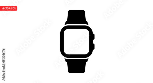Black smartwatch with square face.