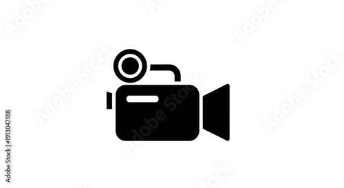 Black video camera recorder device.