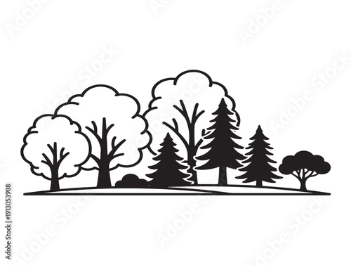 Stunning garden landscape silhouette for elegant outdoor living designs