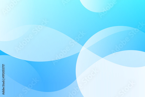 ブルーグラデーションと曲線が重なる抽象的な背景デザイン素材