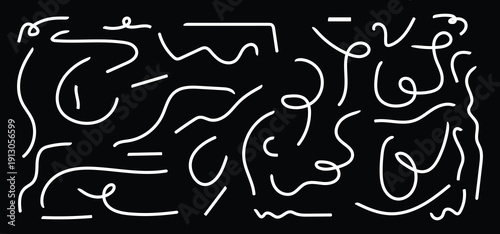 Hand Draw Abstract Line Art