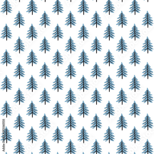 tree mixed seamless pattern
