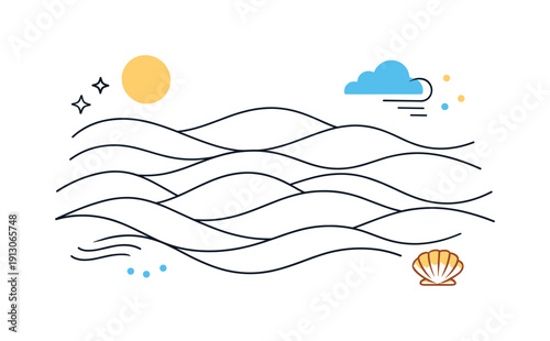   Sand ripple patterns