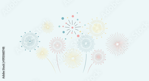 Delicate Dandelion Seed Heads with Abstract Shapes.