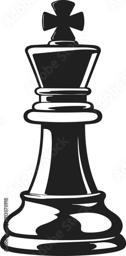 Business strategy chess piece icon