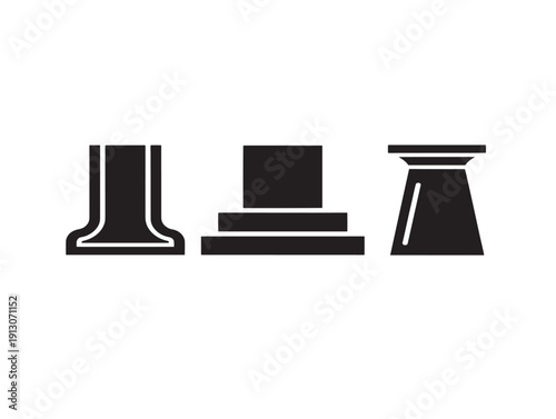 Root base elements grounded botanical vector design