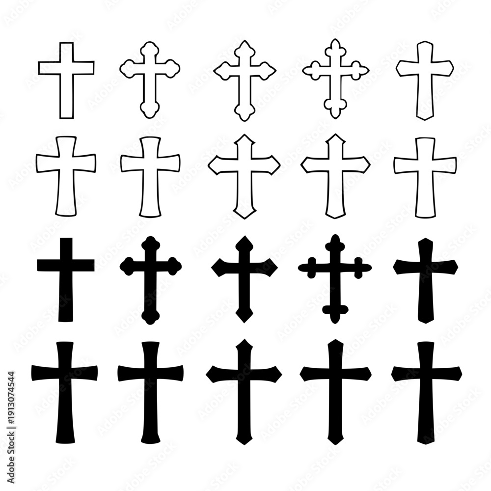 Fototapeta premium Simple Crosses Collection