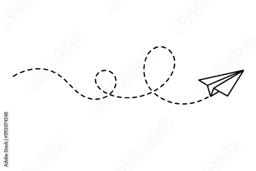 Paper Plane Flight Path