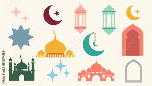Islamic Symbols and Architecture Collection.