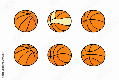 Orange Sports Balls Design