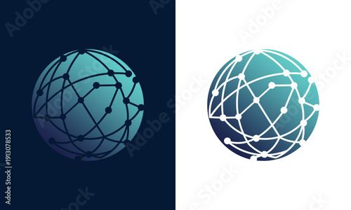  internet technology world ball logo