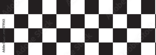 Classic Black and White Checkerboard Grid.checkerboard pattern design illustration.