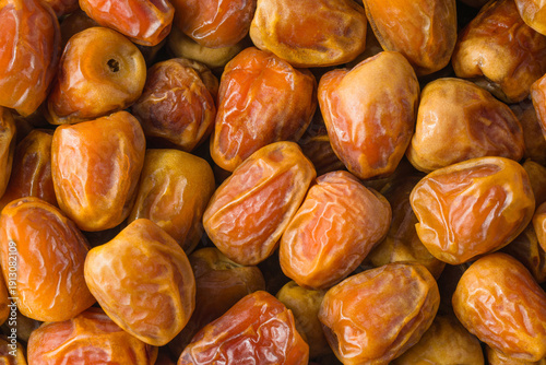 Close-Up of Fresh Saudi Dates, Sukari Variety