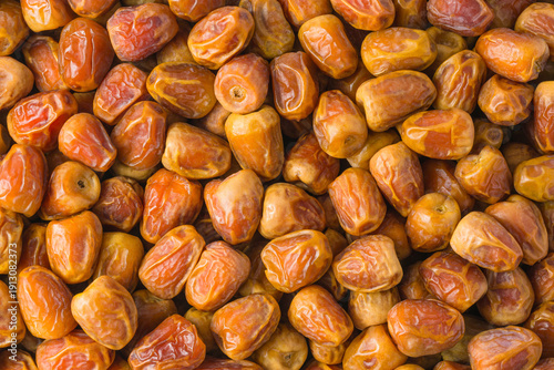 Close-Up of Fresh Saudi Dates, Sukari Variety
