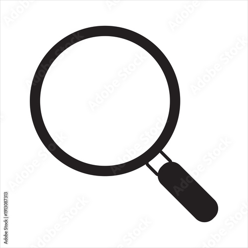 Magnifying glass icon with a focus on precision and detail examination