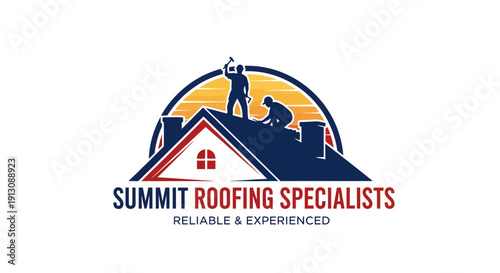 Summit Roofing Specialists Logo Design.