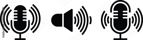 Mega UI Design Element Bundle: Social Media Icons, AI Technology, Audio Microphone, Security Shields, Trophies, and Magic Sparkle Star Vector Set