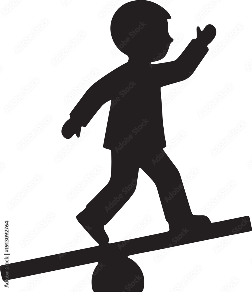 Fototapeta premium children silhouette