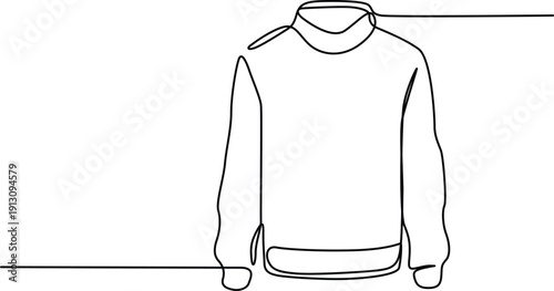 A stylish long sleeve top with a modern and comfortable design Vector