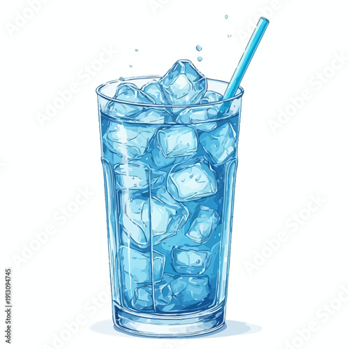 very cool design soda drink .with ice