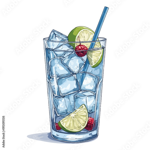 very cool design soda drink .with ice