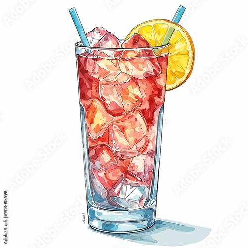 very cool design soda drink .with ice