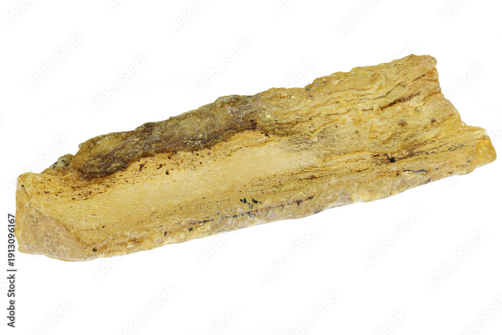 Fototapeta premium copal from Madagascar isolated on white background