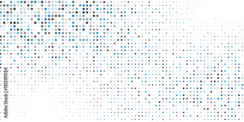 Abstract blue circle background geometric shapes. Simple randomus design. Pattern of dots, particles, molecules, fragments technology digital concept