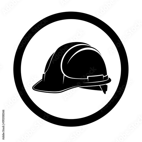 Hard Hat Safety Icon.