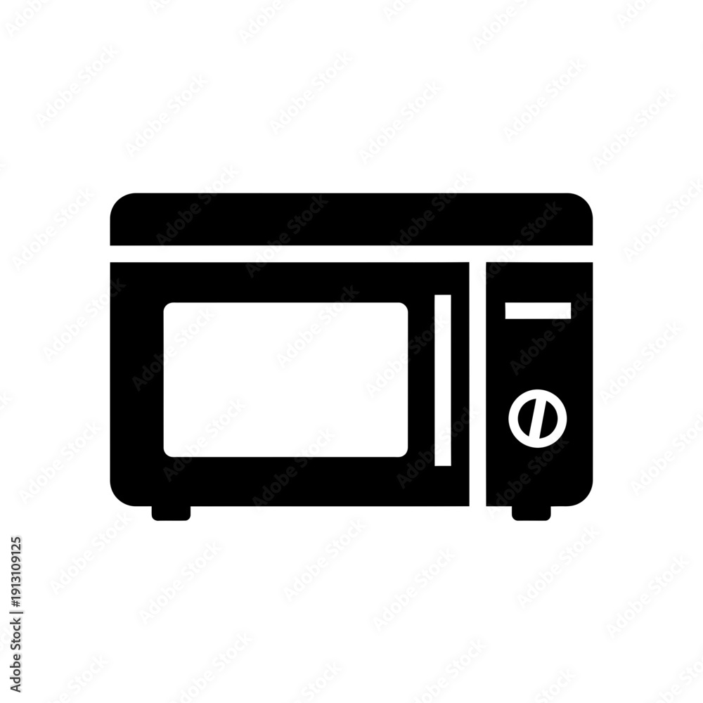 Obraz premium Simple Microwave Oven Icon.