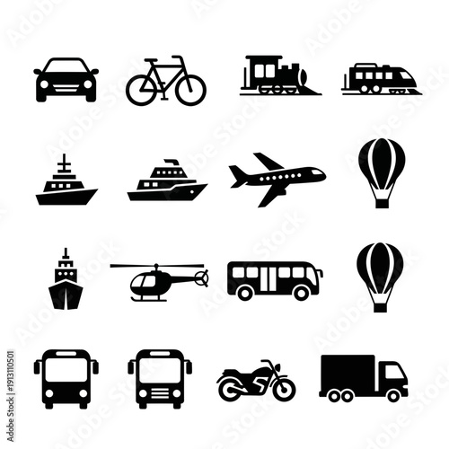 Collection of Transportation Icons 9.