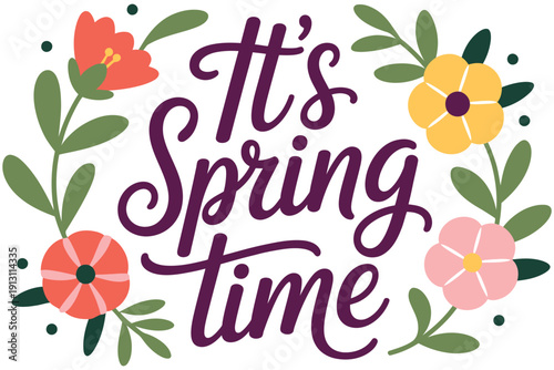 It is spring time with beautiful floral arrangement and vibrant colors