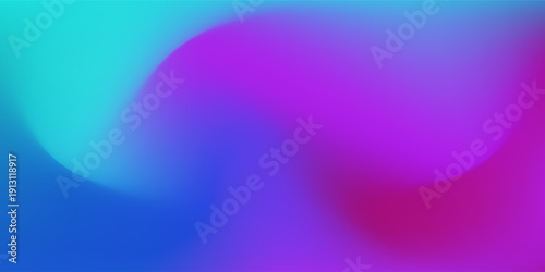 Cyan blue purple gradations, waves mesh concept