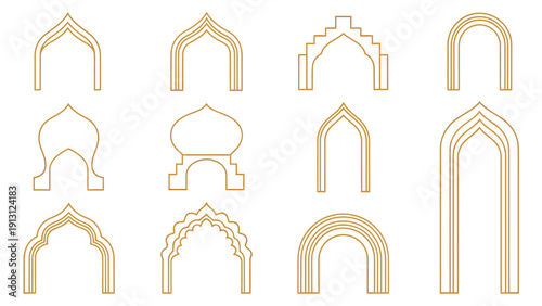Elegant collection of diverse arch designs, showcasing various architectural styles and intricate patterns.
