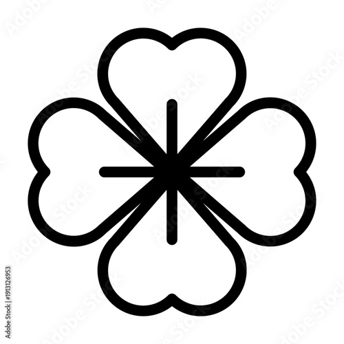 clover line icon