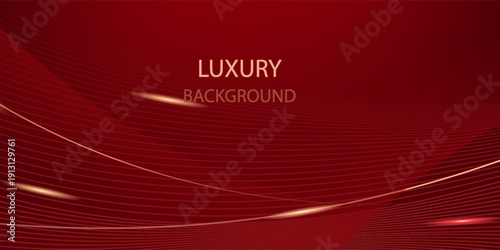 Abstract background design modern red and gold geometric elements vector illustration eps10