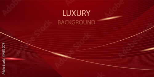 Abstract background design modern red and gold geometric elements vector illustration eps10