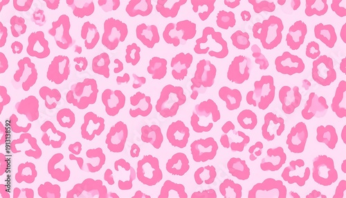 Wallpaper Mural Pastel pink leopard print pattern (1) Torontodigital.ca