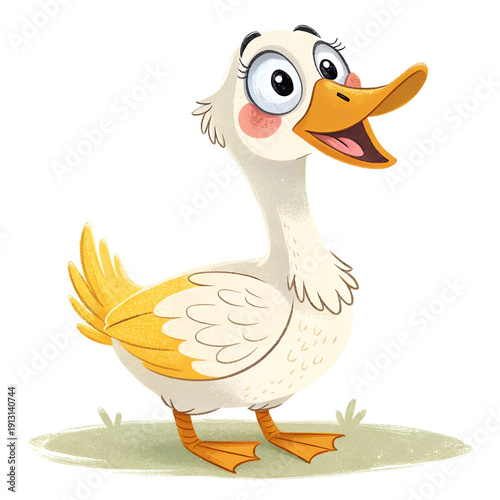 duck with ducklings vector line icon on a white background Vector line icon on a white background