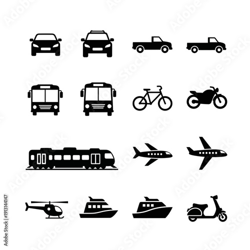 Collection of Transportation Icons 19.