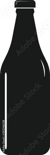 Drinking Water Bottle Outline Icon – Editable Stroke Vector