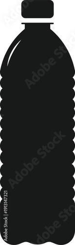 Plastic Water Bottle Illustration – Beverage Packaging Vector Design