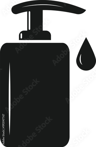 Hand Sanitization Liquid Bottle – Healthcare Protection Vector