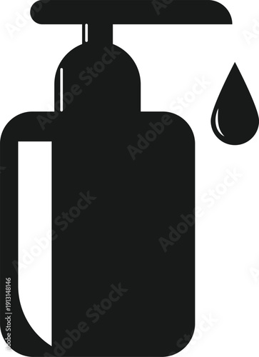 Antibacterial Sanitizer Bottle Illustration – Medical Hygiene Concept