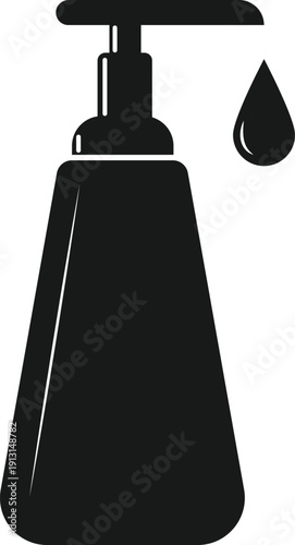 Antibacterial Sanitizer Bottle Illustration – Medical Hygiene Concept