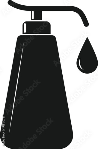 Disinfectant Pump Bottle Icon – Clean Hygiene Symbol Vector