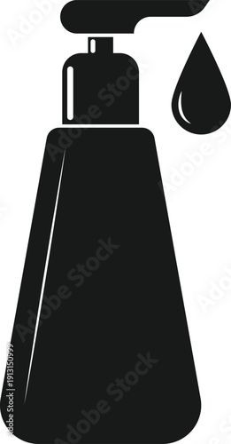 Hand Sanitization Liquid Bottle – Healthcare Protection Vector