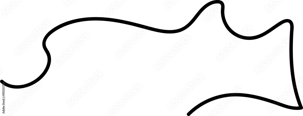 Fototapeta premium vector illustration of a silhouette 