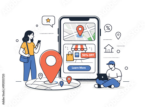 Geo-Targeted Mobile Ads. Localized campaigns