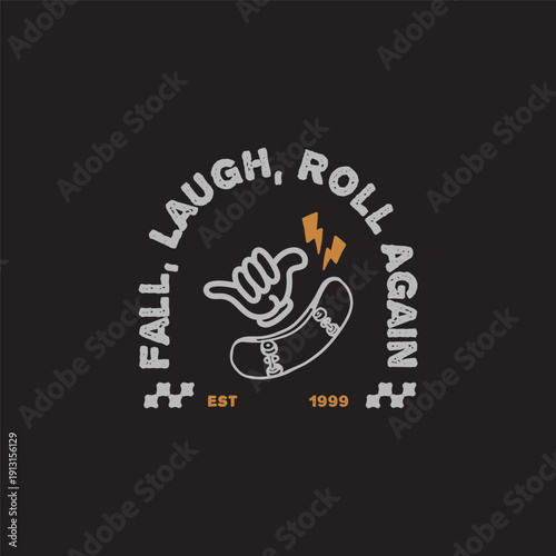 Cool skateboard and gaming doodle vector set for stickers, t-shirts, posters, and other uses